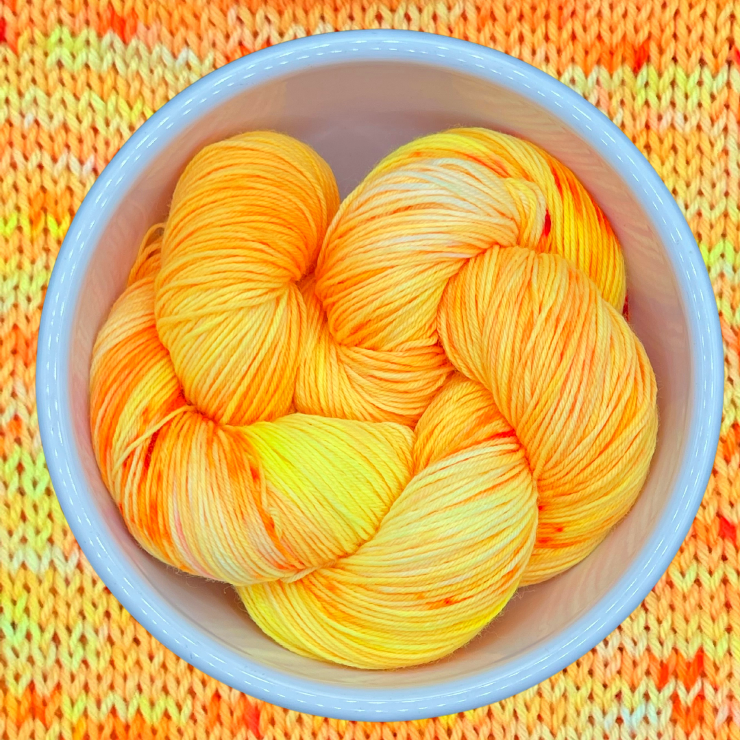 Orange Yarn  Laughing Hens