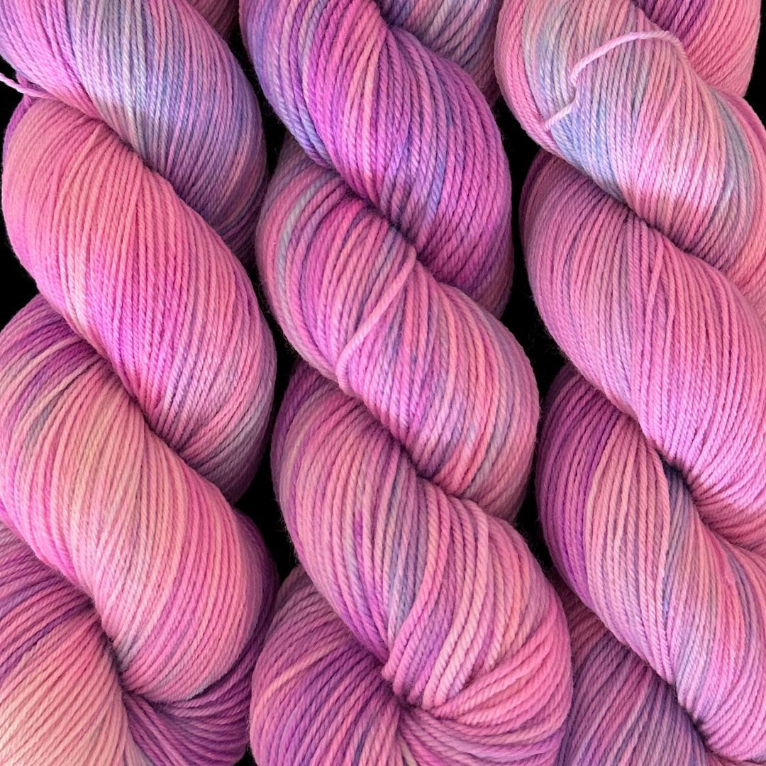 Raspberry Sorbet - A variegated hand dyed yarn