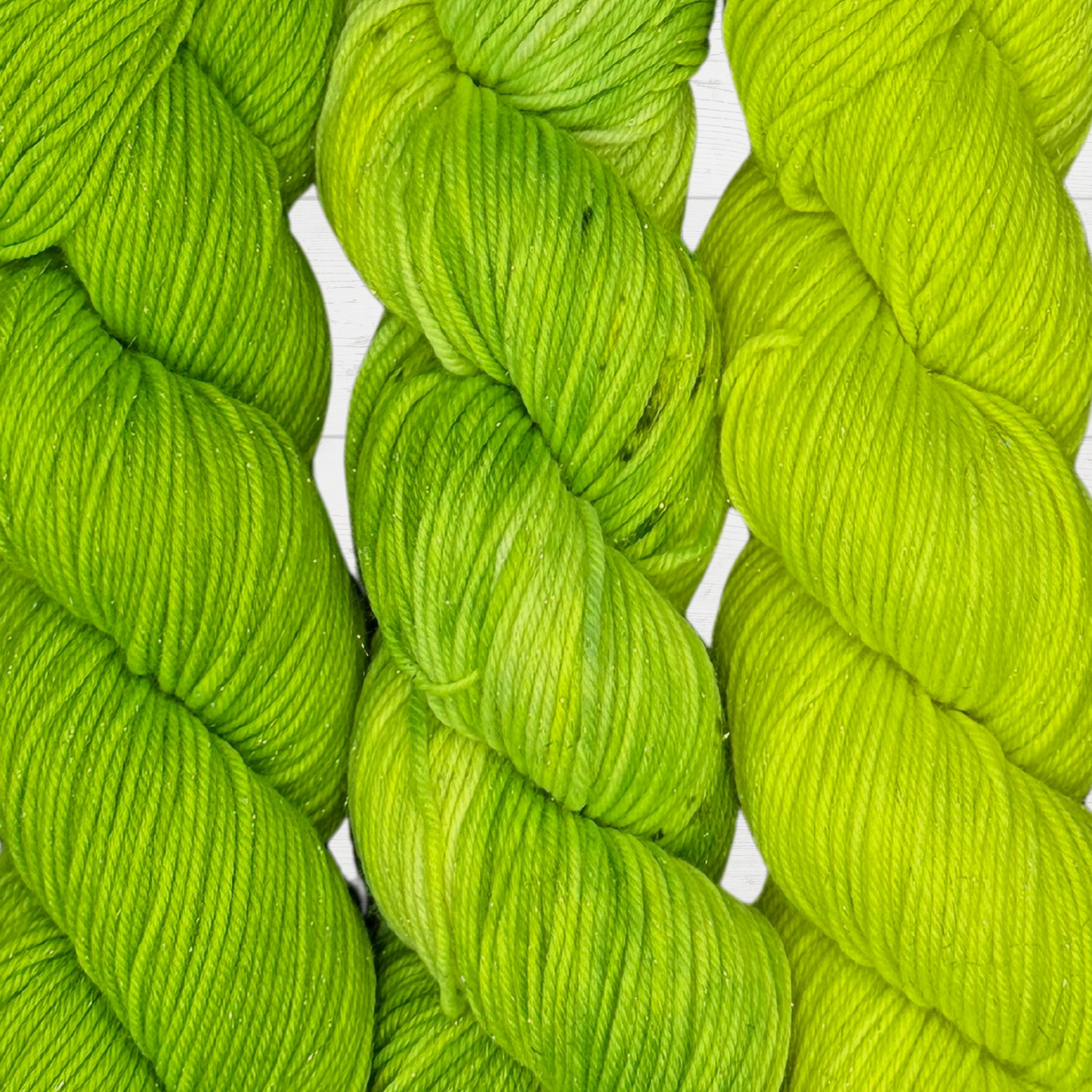 3 Skein Yarn Bundle - Green Frog