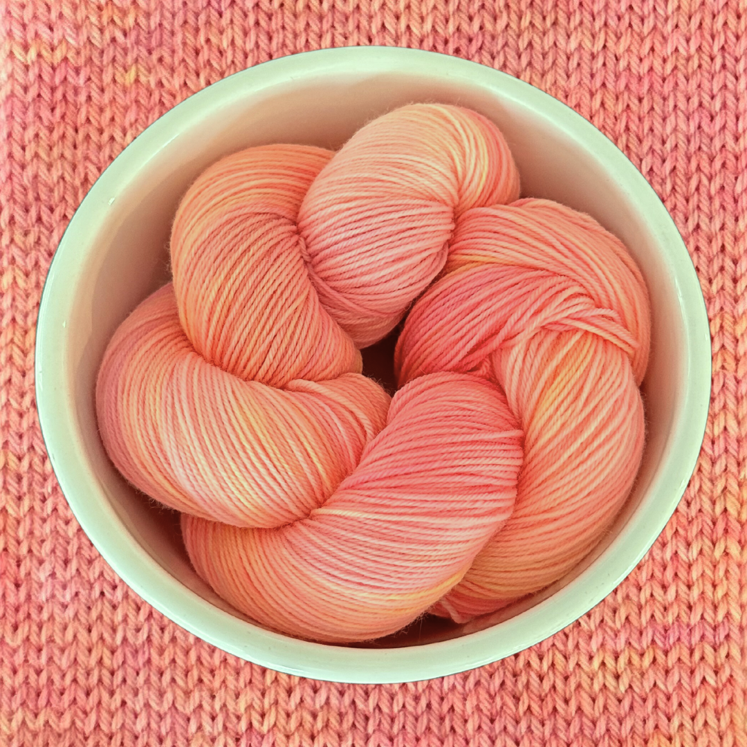 Rainbow Sherbet - A variegated hand dyed yarn