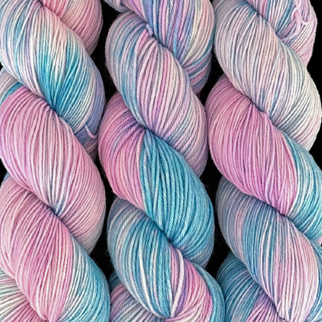 Cotton Candy - A variegated hand dyed yarn