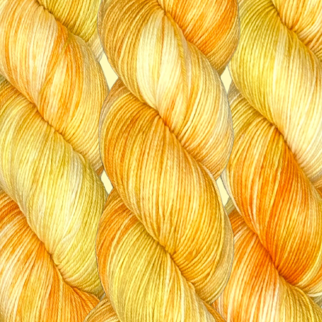 Daffodil - A variegated hand dyed yarn