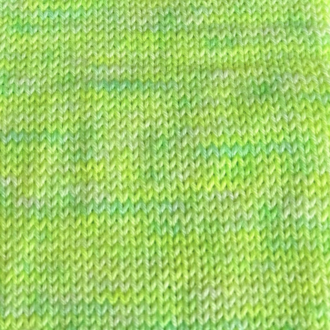 Lime Sherbet - A variegated hand dyed yarn
