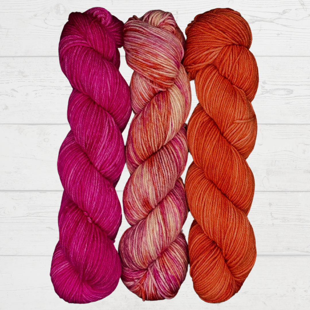 3 Skein Yarn Bundle - Ranunculus