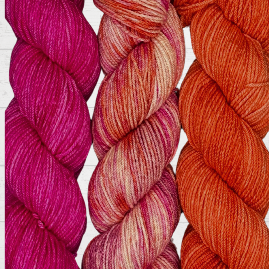 3 Skein Yarn Bundle - Ranunculus