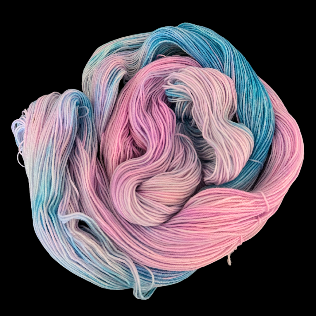 Cotton Candy - A variegated hand dyed yarn