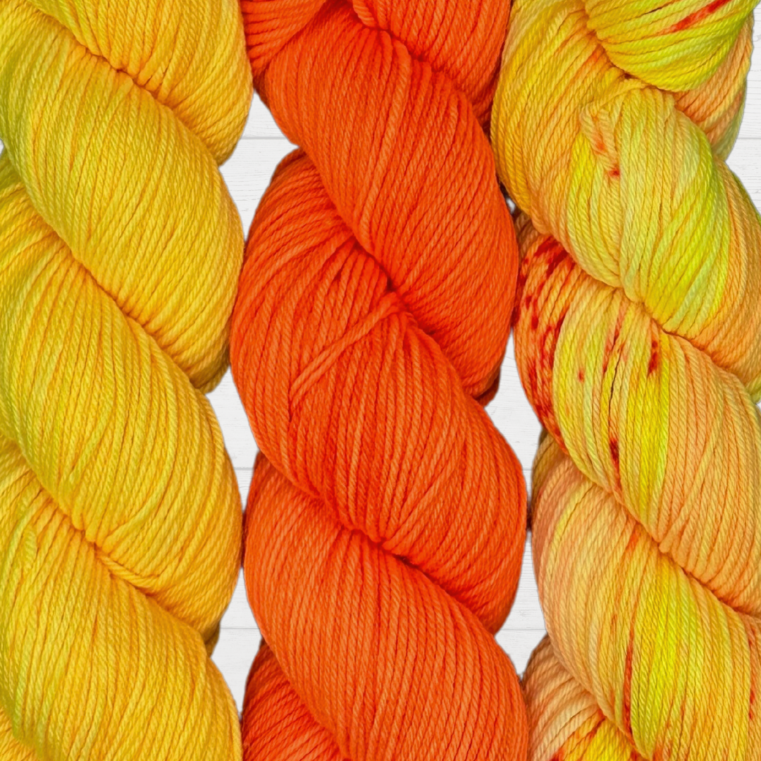 3 Skein Yarn Bundle - Yellow Duck