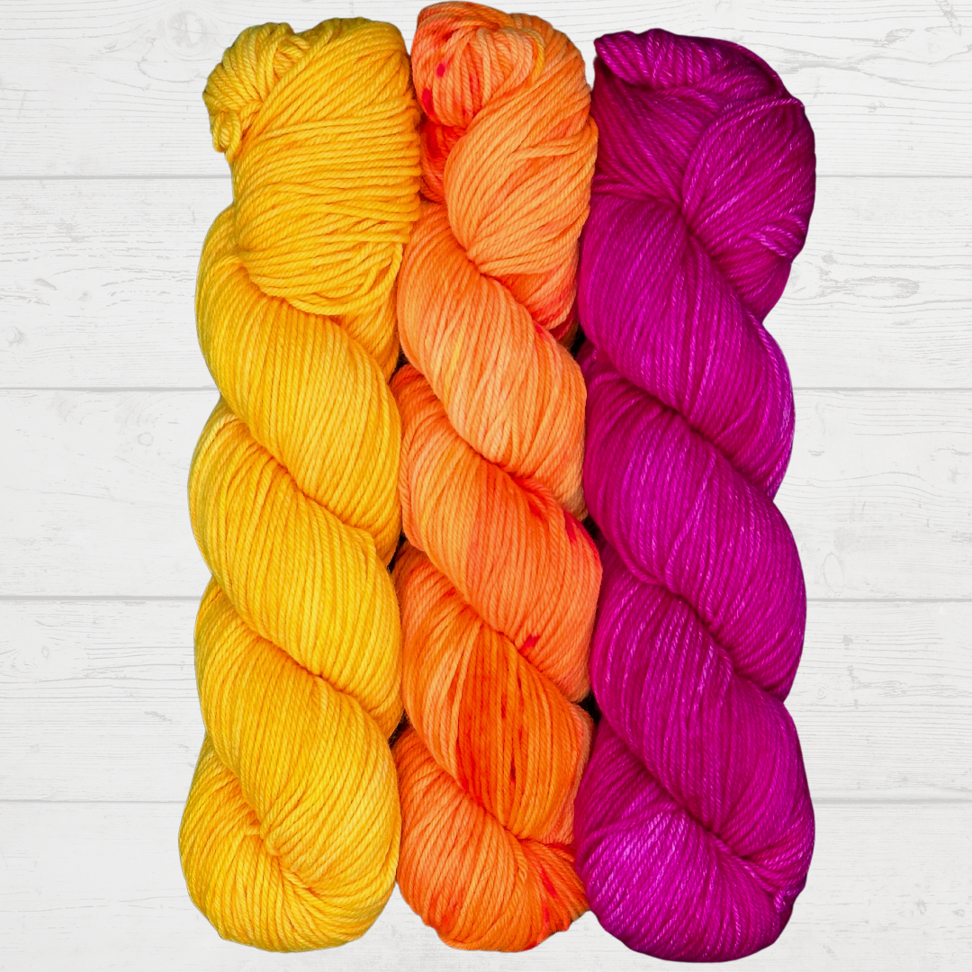 3 Skein Yarn Bundle - Gold Fish