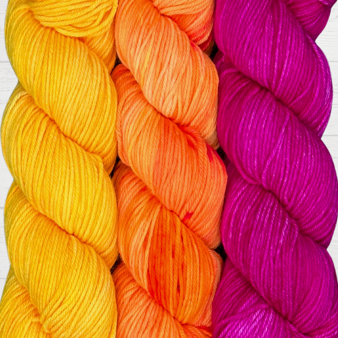 3 Skein Yarn Bundle - Gold Fish