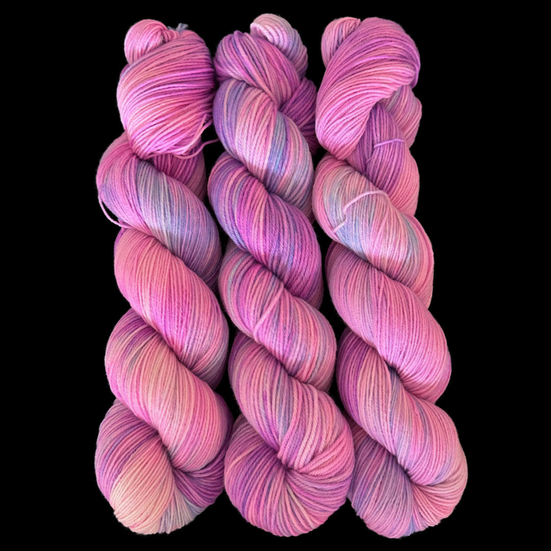 Raspberry Sorbet - A variegated hand dyed yarn