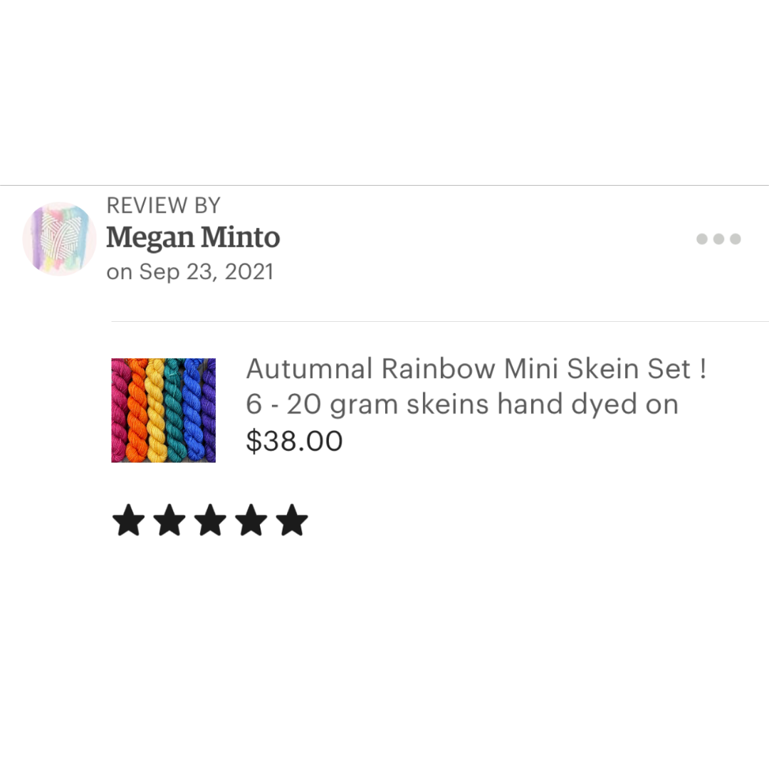 autumnal rainbow etsy review
