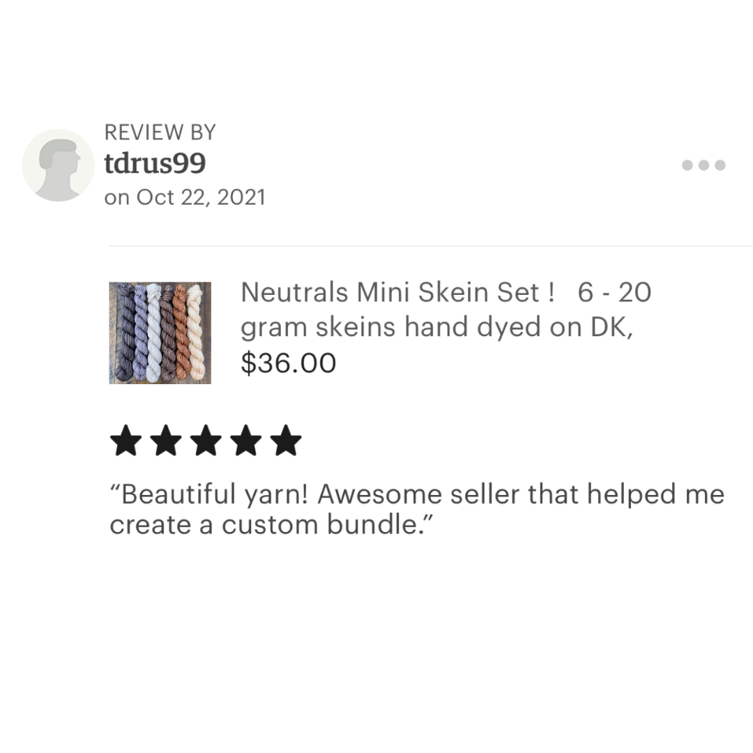 Etsy review neutrals