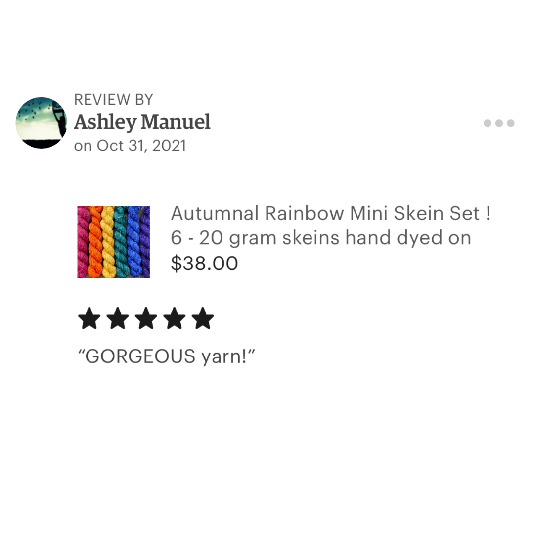 autumnal rainbow etsy review