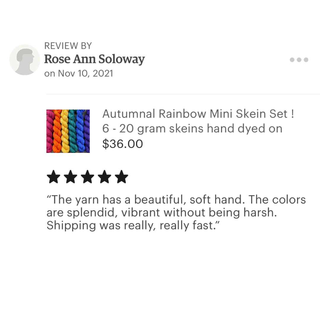 autumnal rainbow etsy review