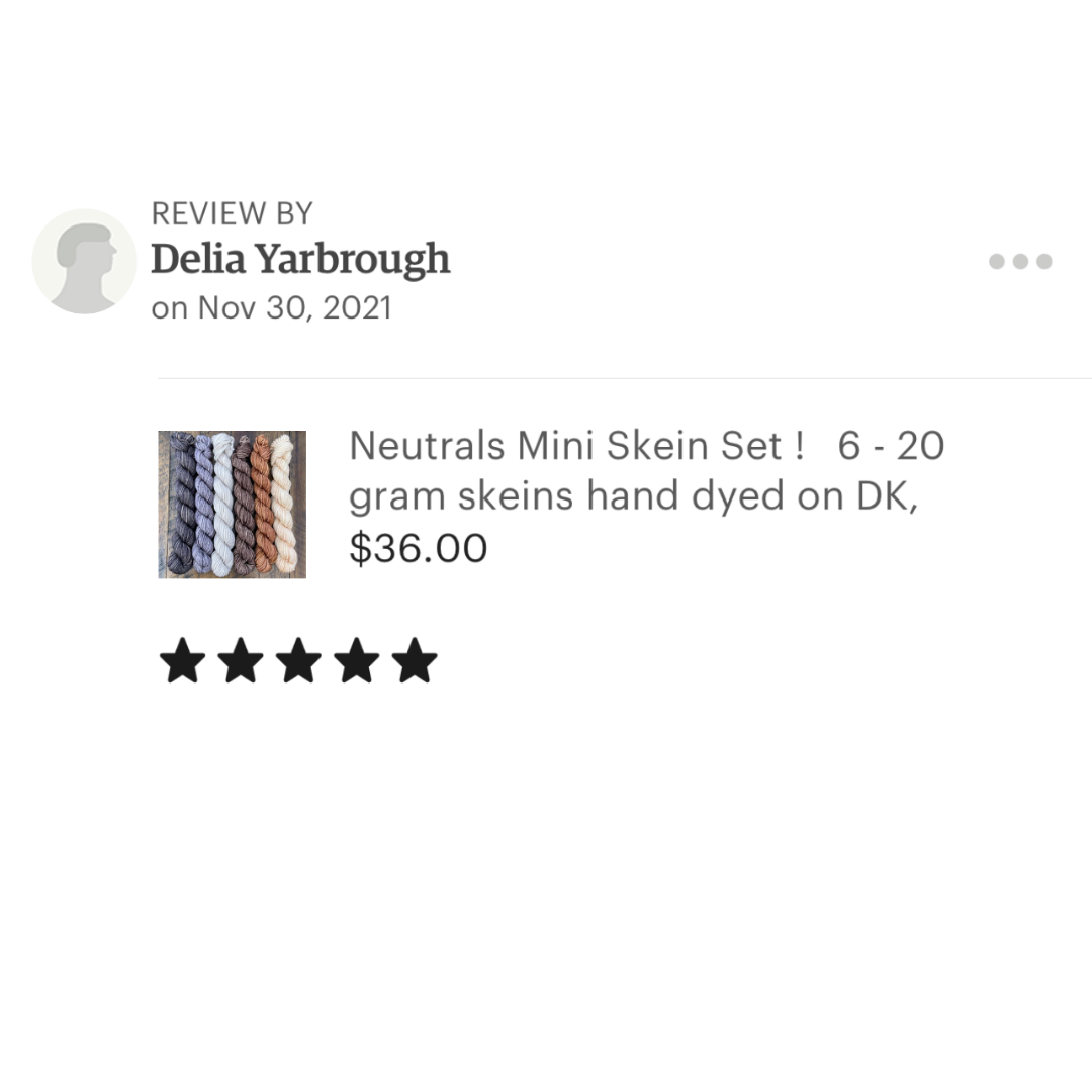 Etsy review neutrals