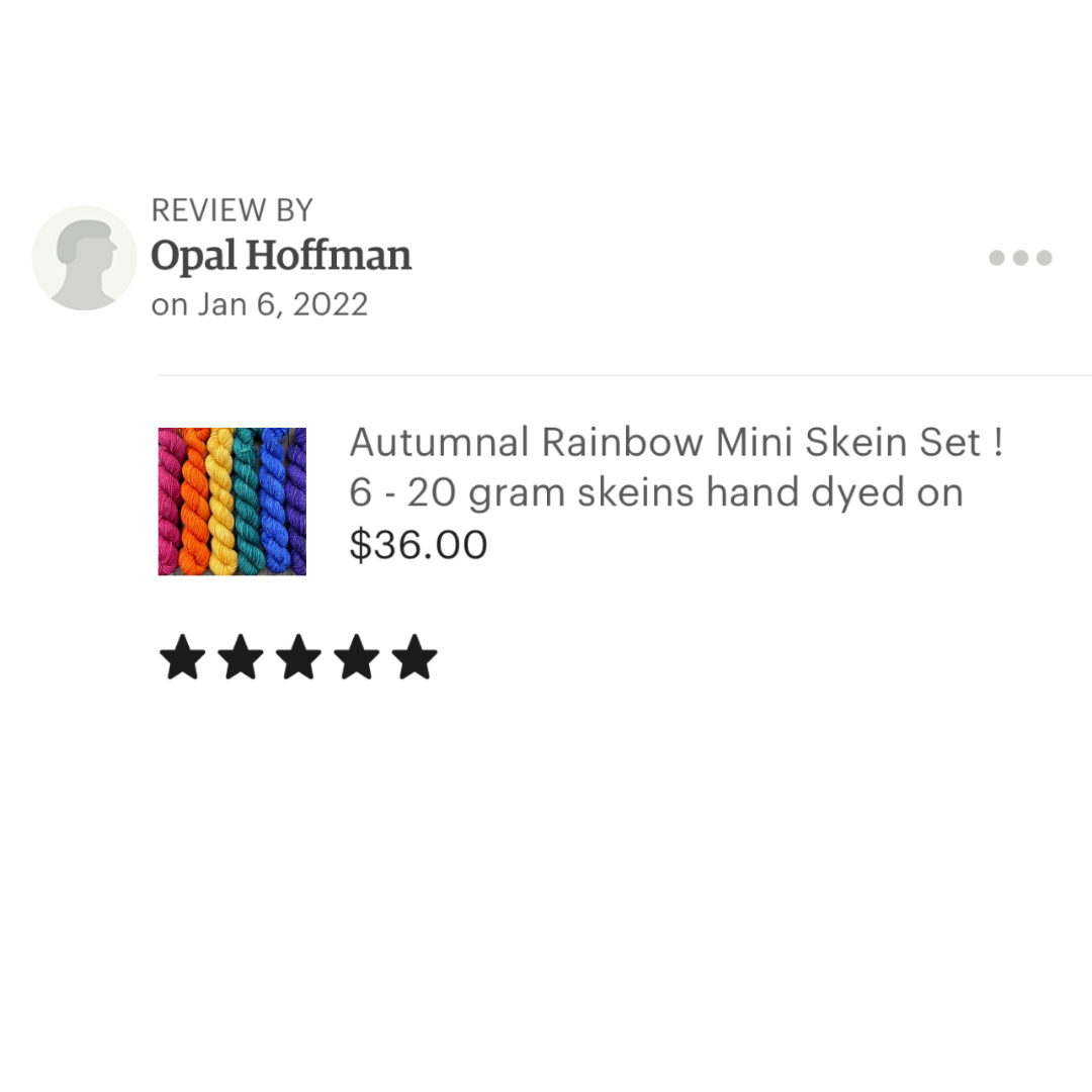 autumnal rainbow etsy review