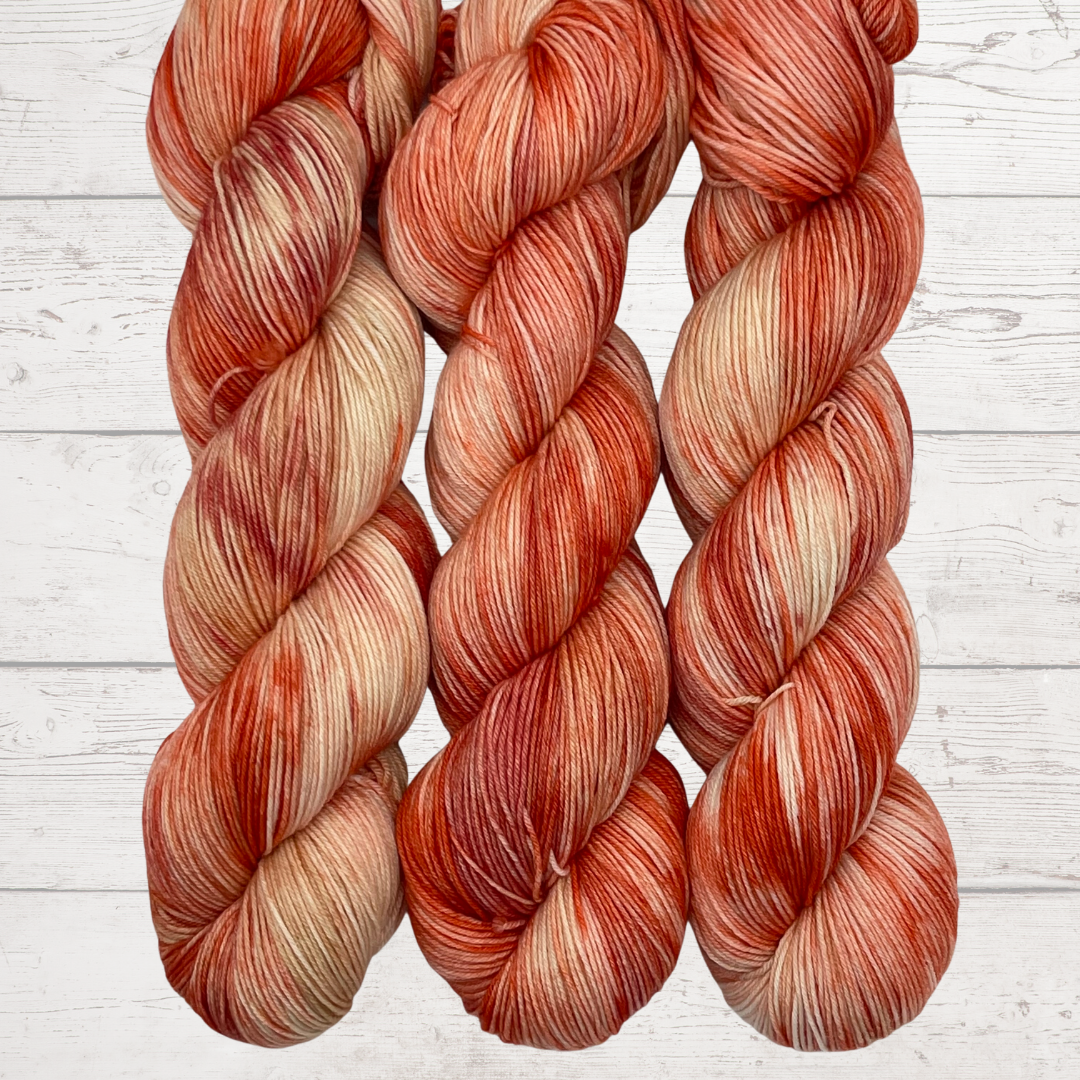 Variegated hand dyed yarn Gladiolus