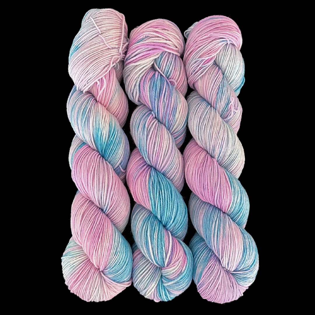 Cotton Candy - A variegated hand dyed yarn