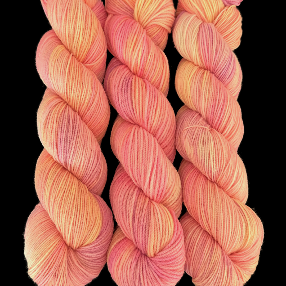 Rainbow Sherbet - A variegated hand dyed yarn