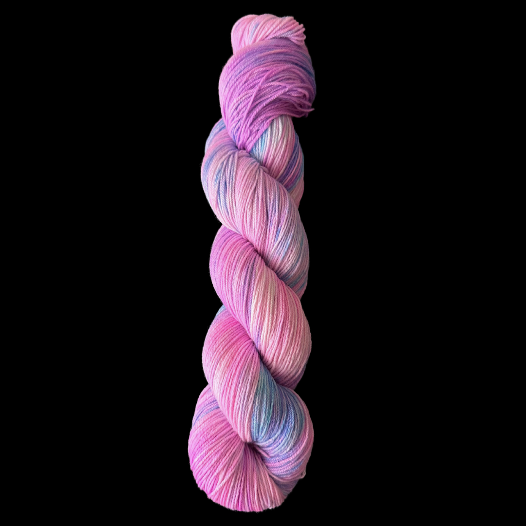 Purple and Blue Variegated Hand Dyed Sock Yarn - One of a Kind