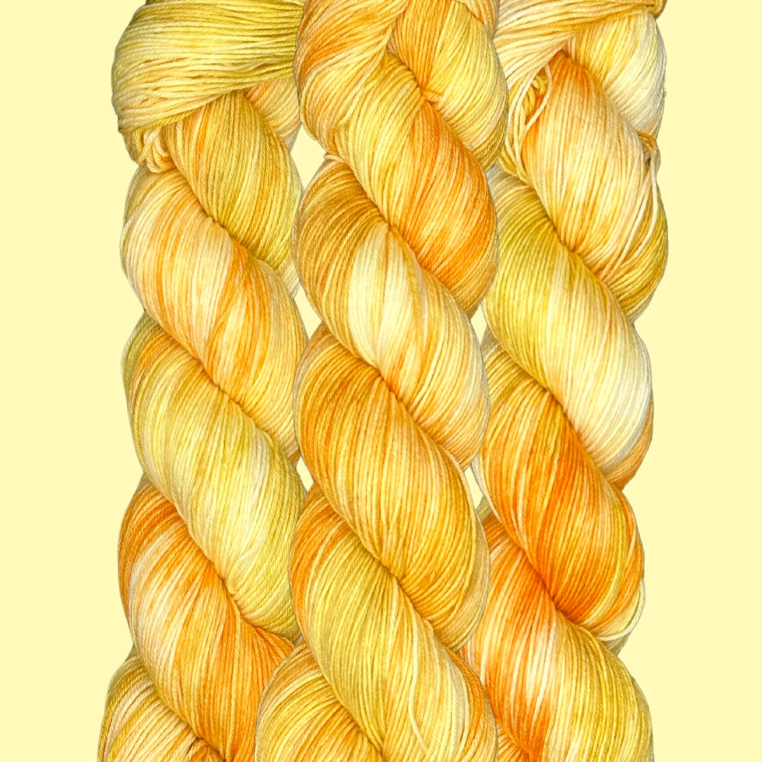 Daffodil - A variegated hand dyed yarn