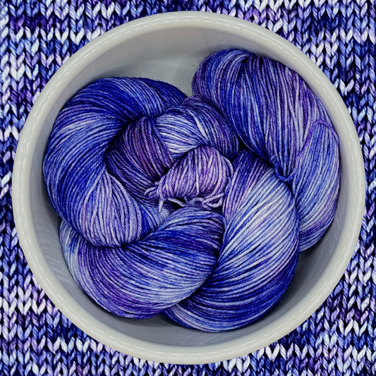 Hyacinth - A variegated hand dyed yarn