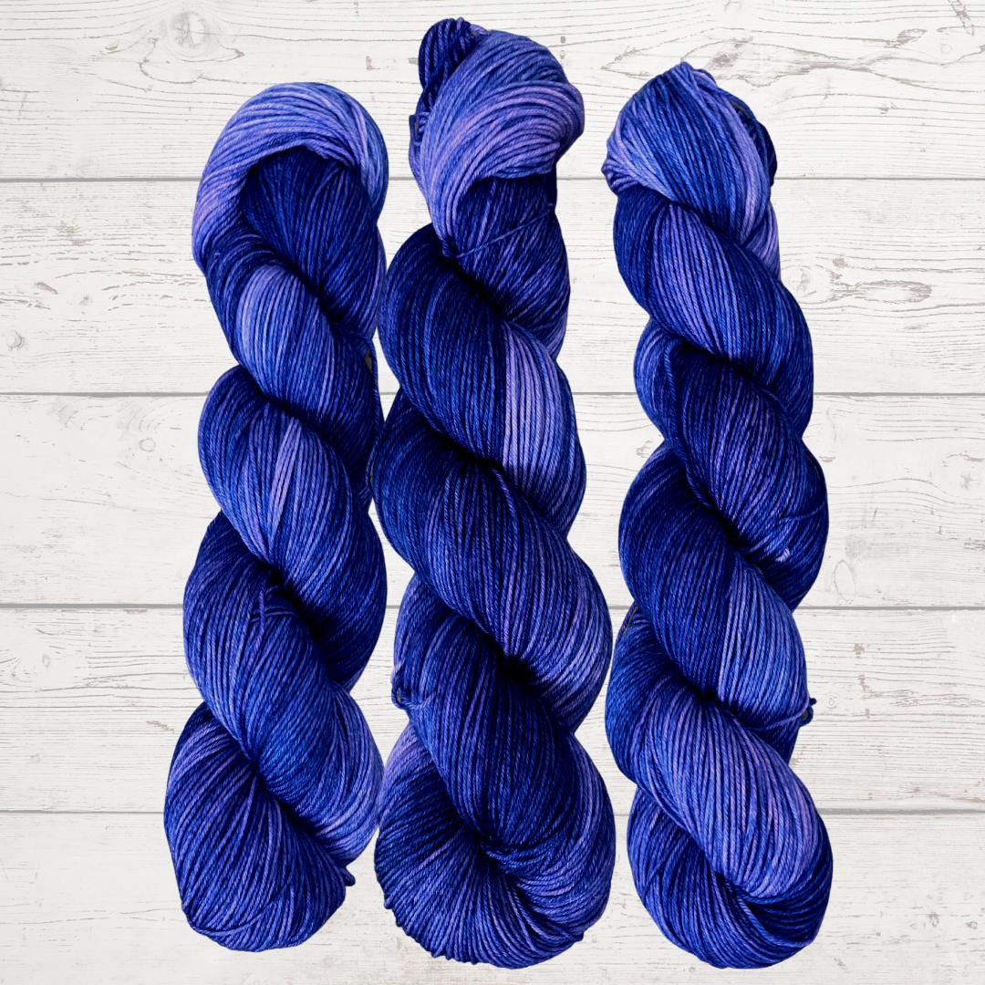 Blueberry - Layered Semi Solid - Hand Dyed Yarn