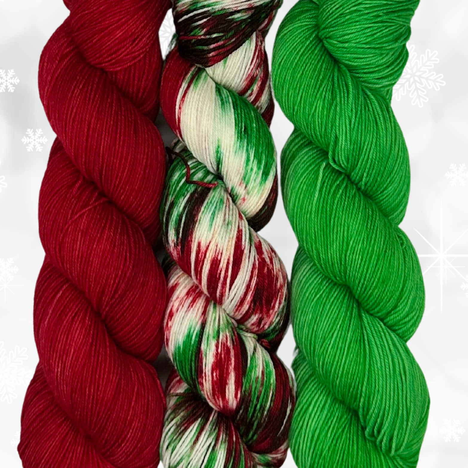 Simply Christmas - A variegated hand dyed yarn