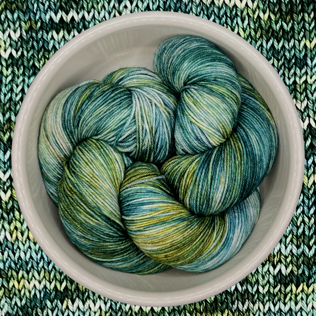 Forest Floor - A variegated hand dyed yarn