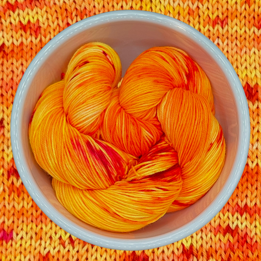Gold Fish - A variegated hand dyed yarn