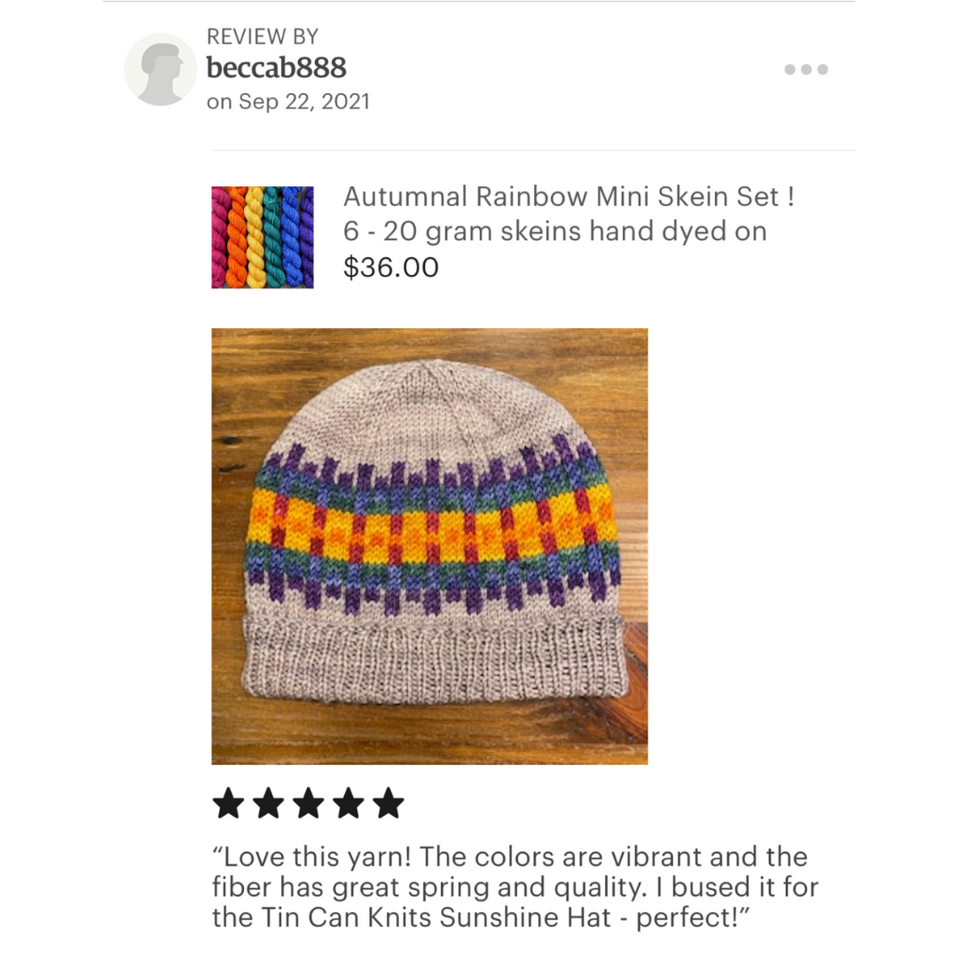 autumnal rainbow etsy review