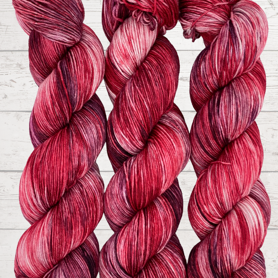 Mulled Wine - A variegated hand dyed yarn
