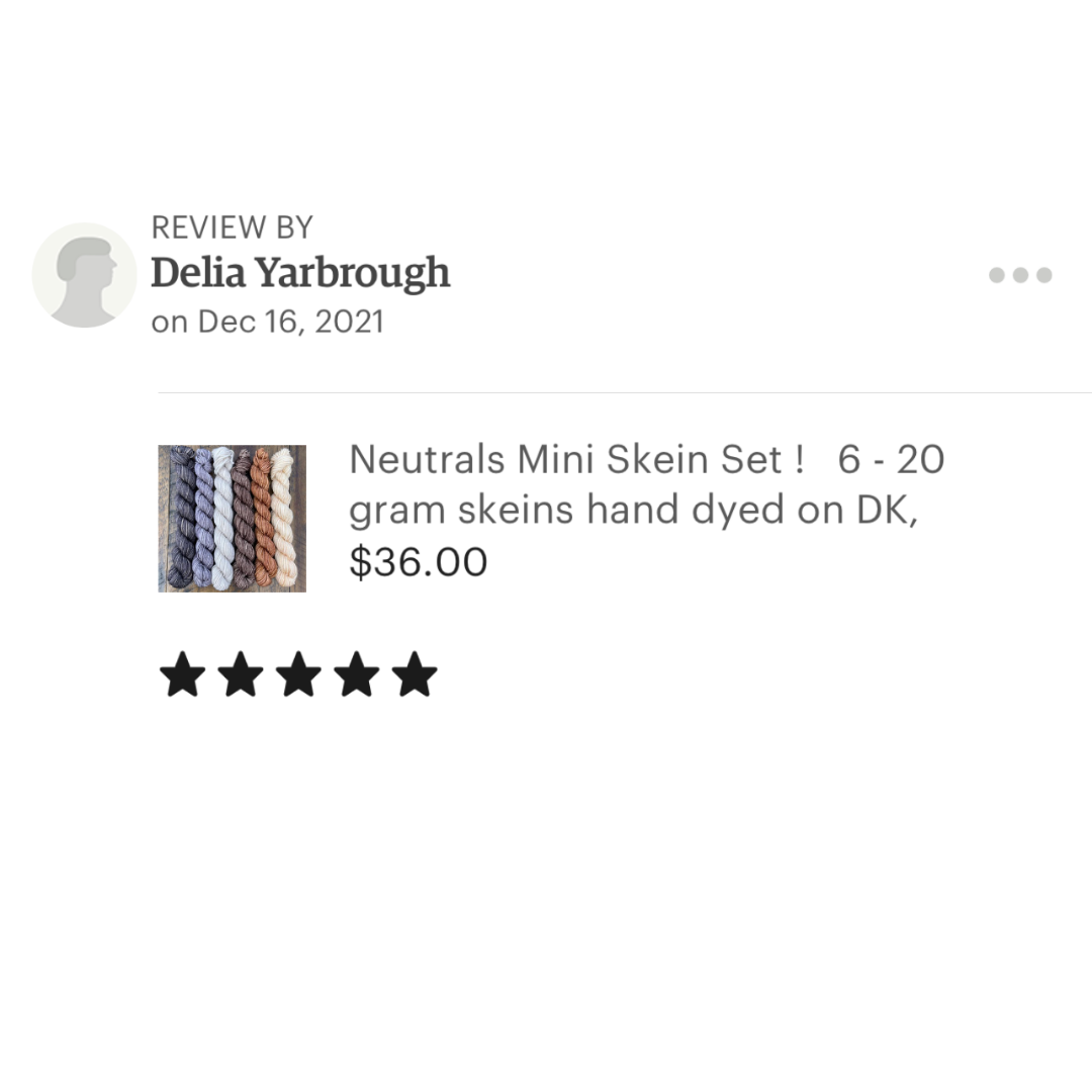 Etsy review neutrals
