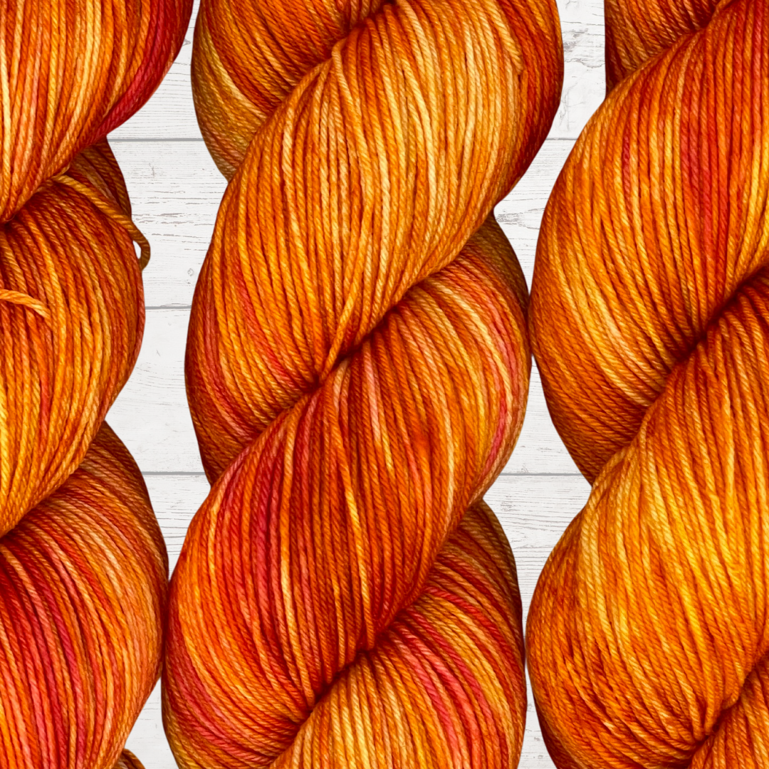 Pumpkin Spice variegated yarn