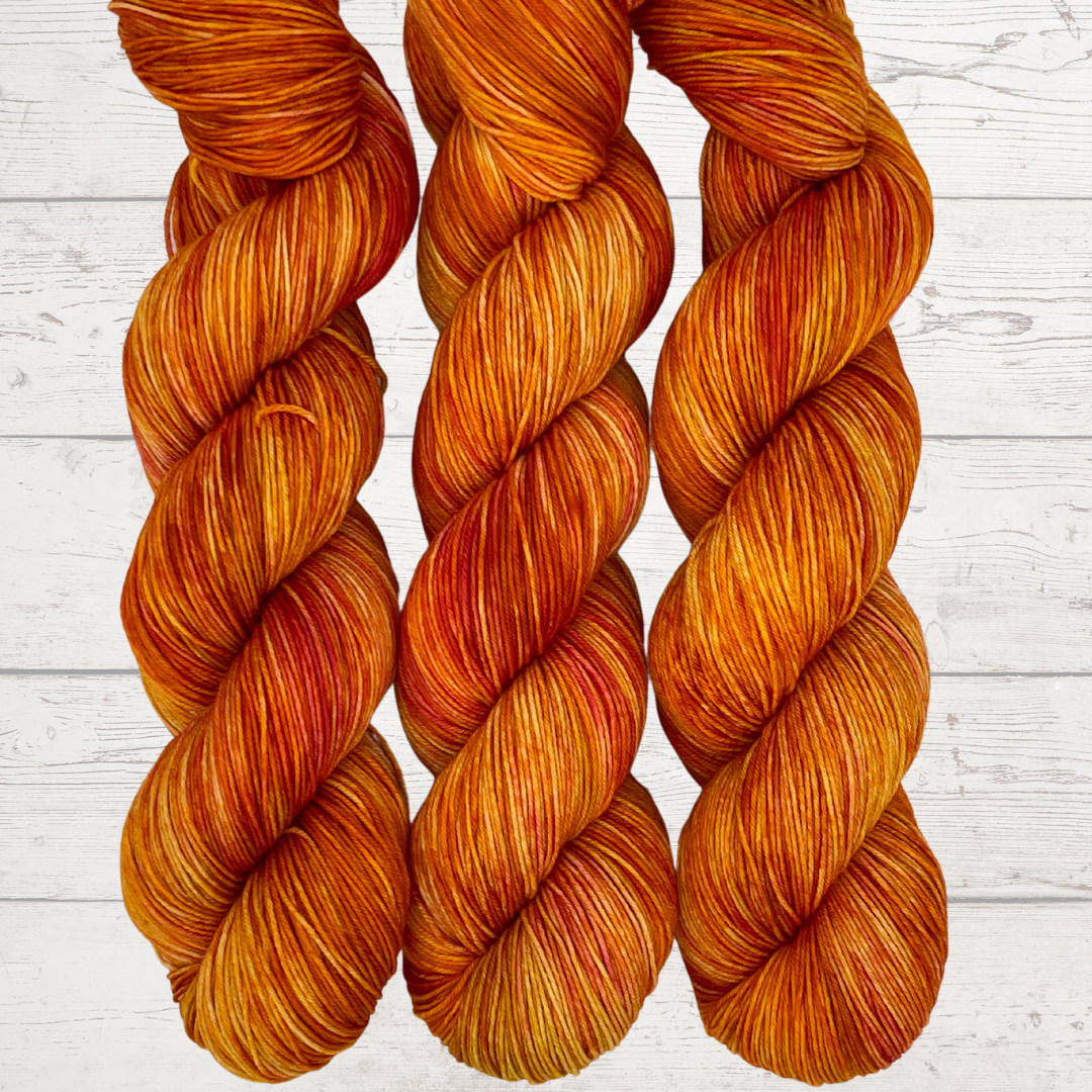 Pumpkin Spice variegated yarn
